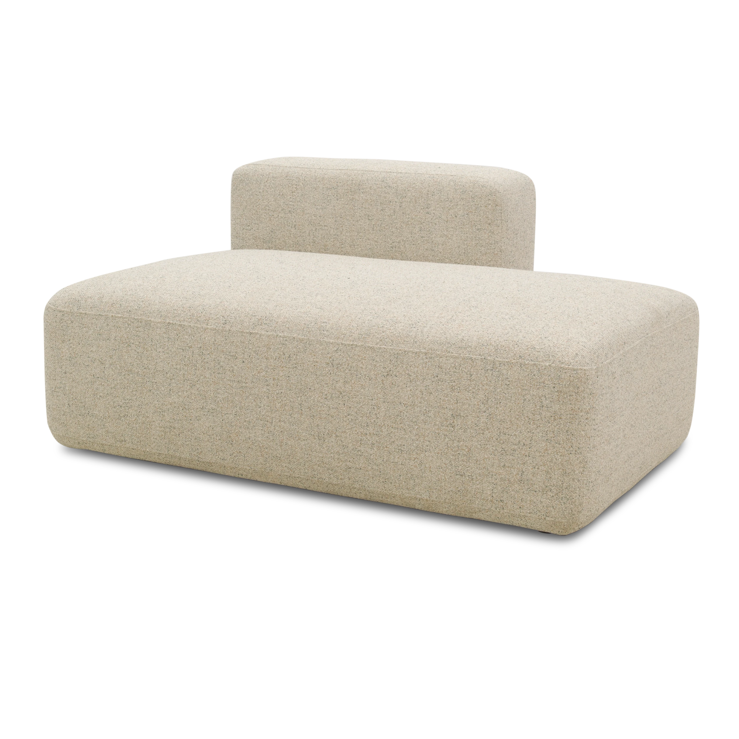 Wechselbezug für Ottomane-Modul rechts, Beige-Petrol