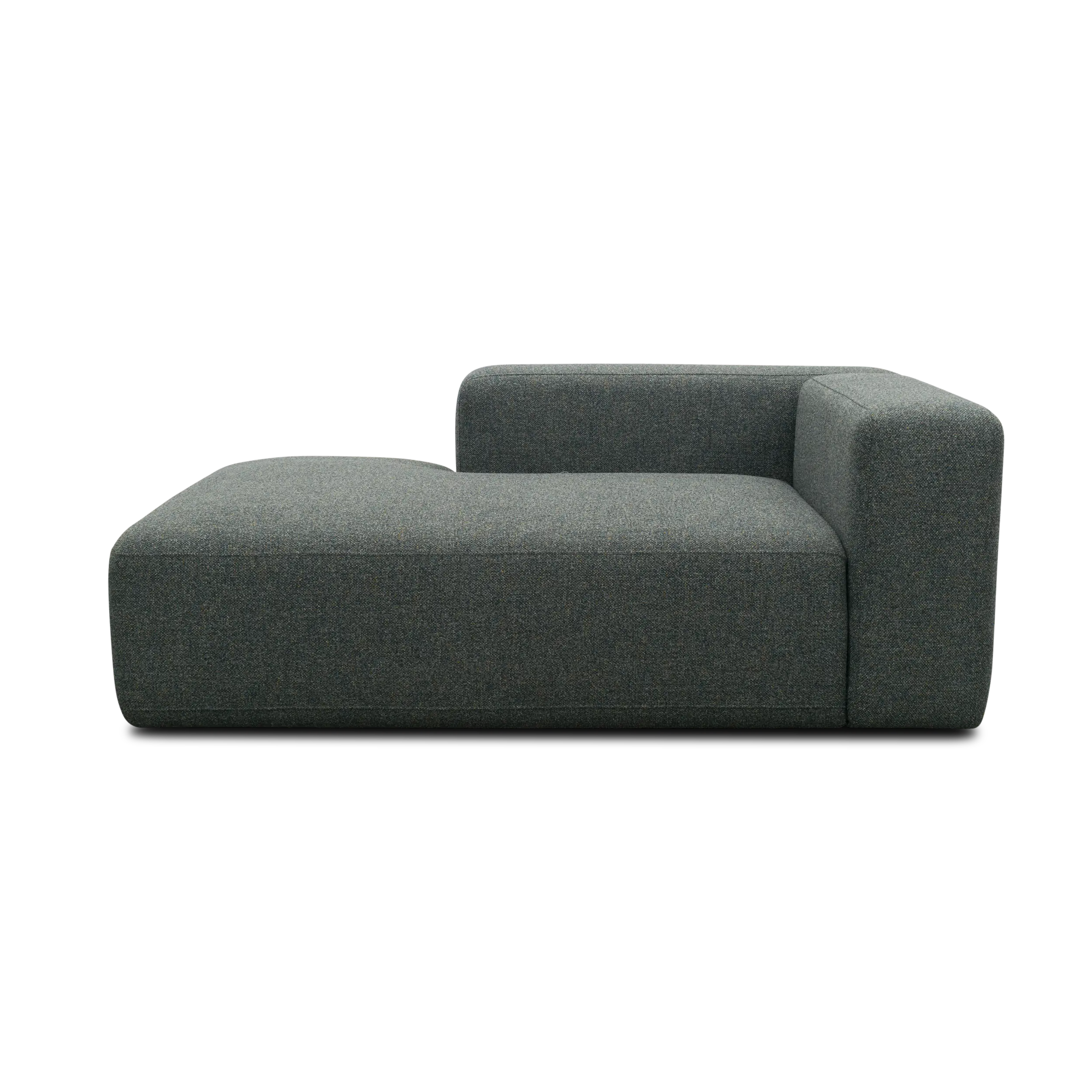 Longchair-Modul rechts, Blaugrau