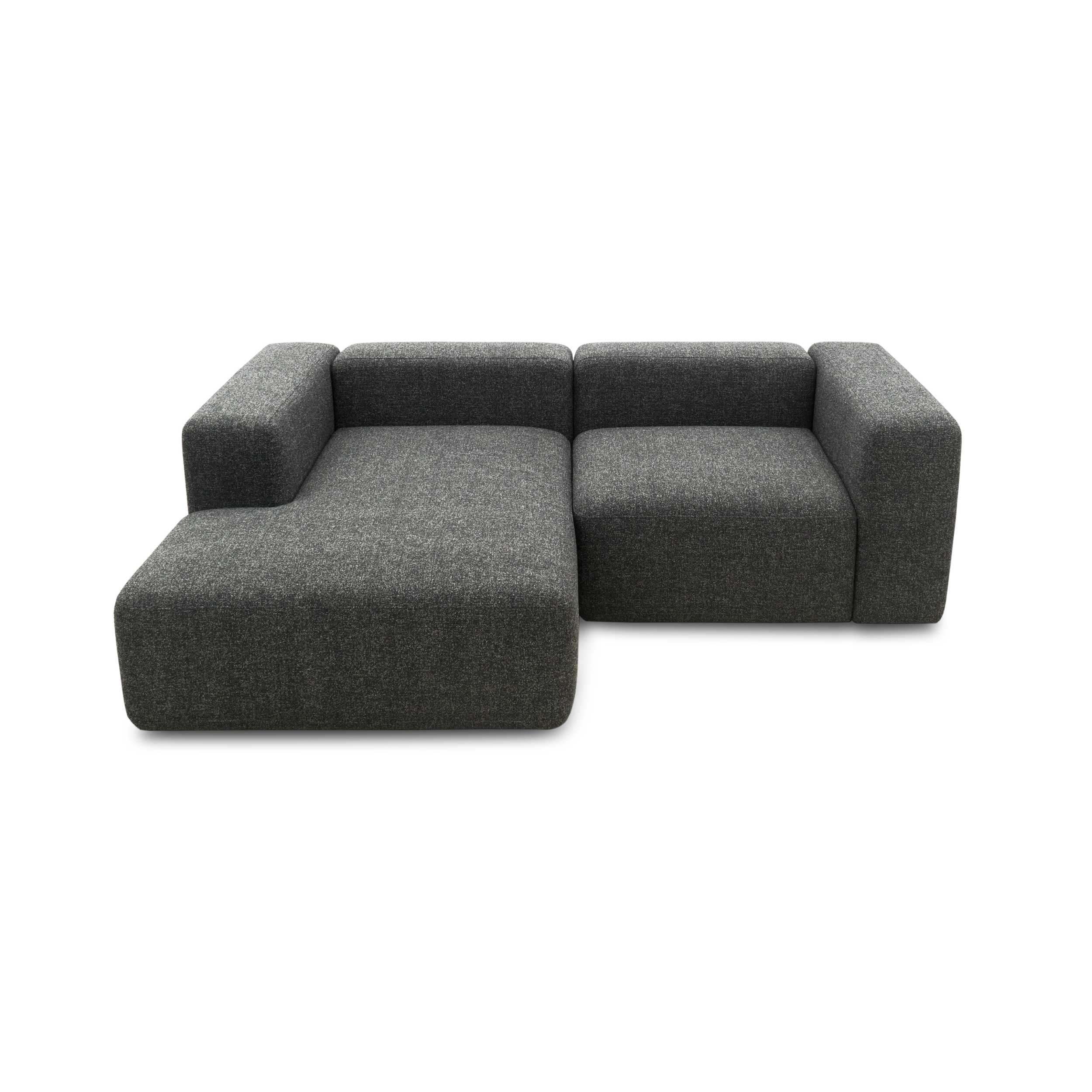 Modulsofa Vario, Ecksofa klein, Longchair links, Anthrazit