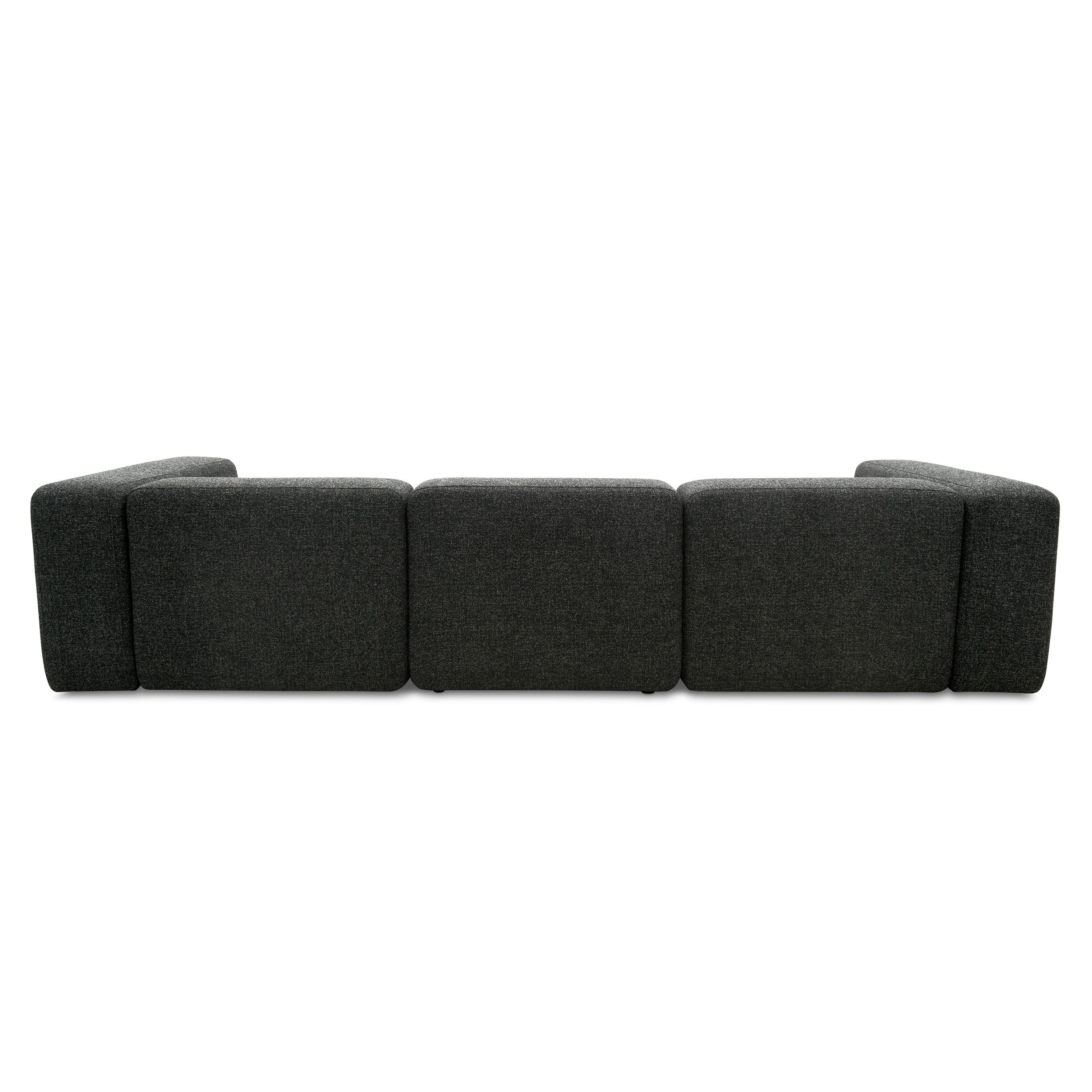 Ecksofa, Longchair links, Anthrazit