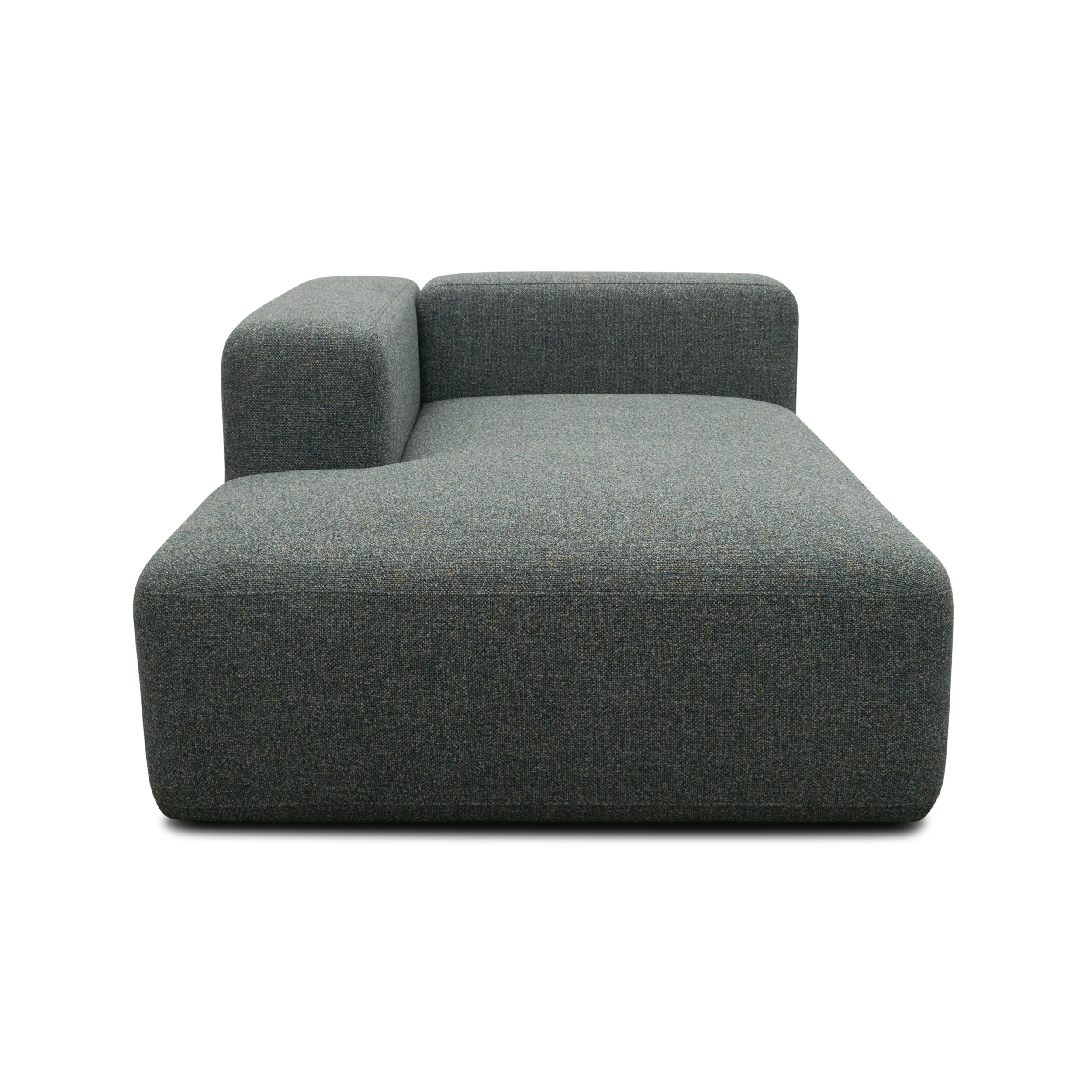 Longchair-Modul links, Blaugrau