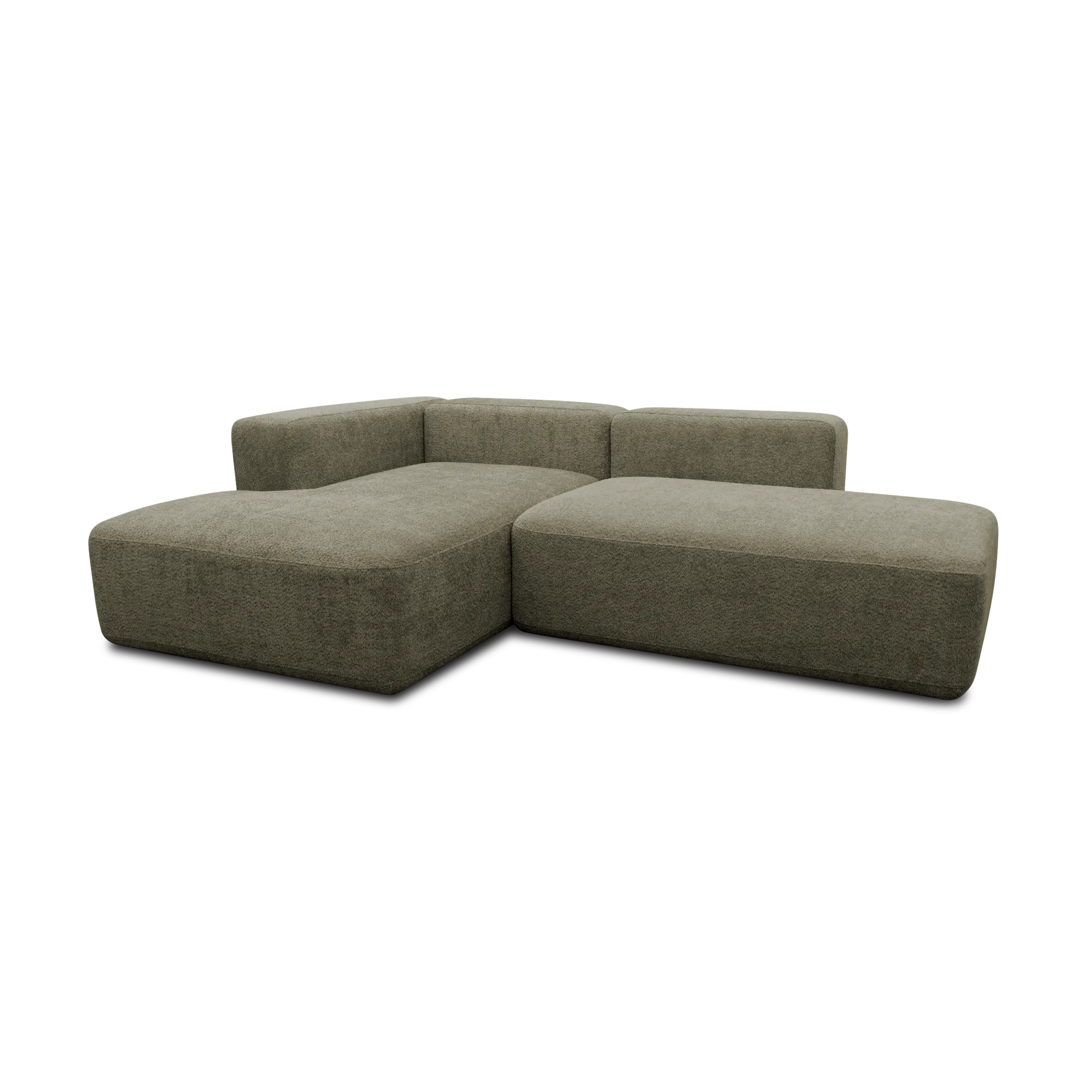 Ecksofa klein, offen, Grün