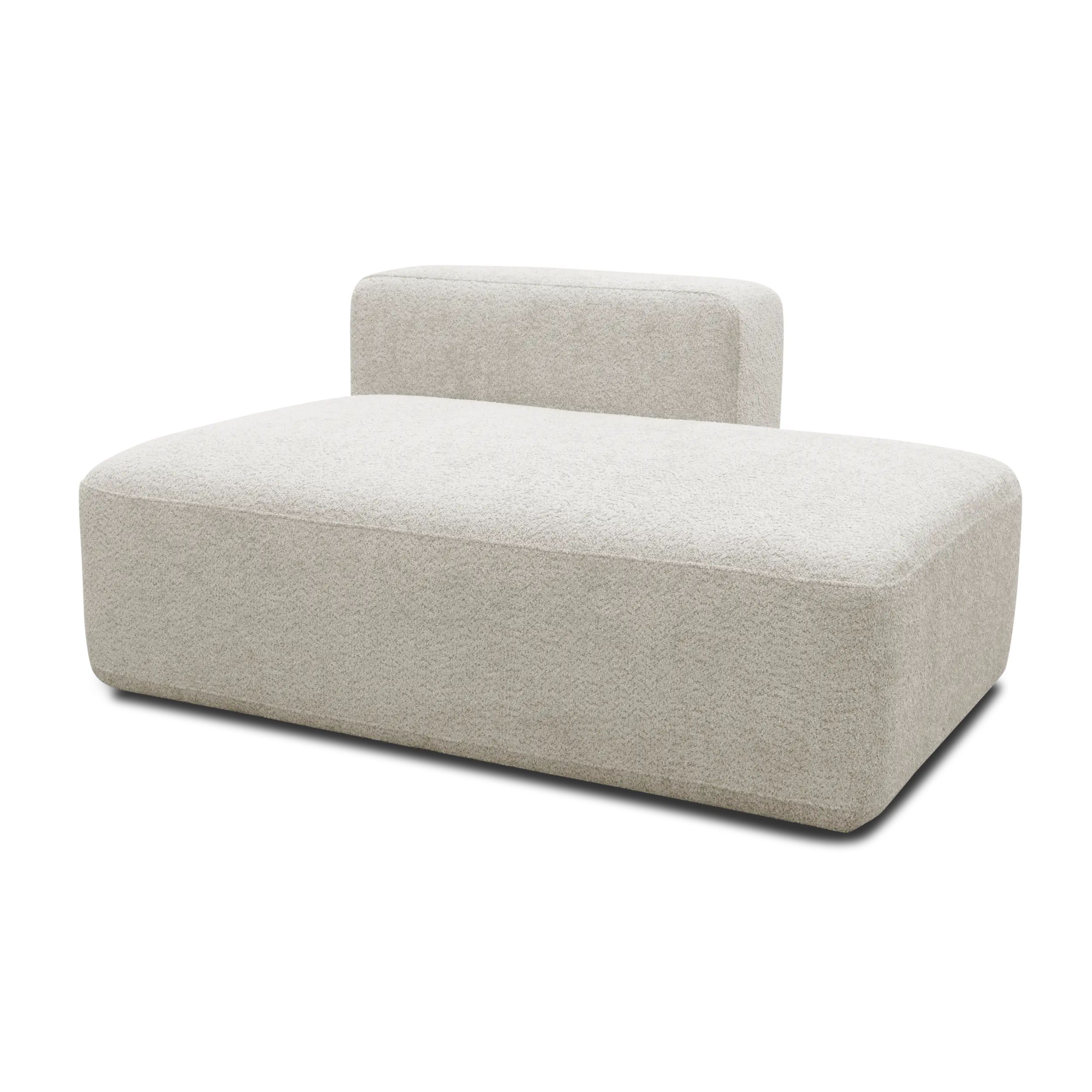 Ottomane-Modul rechts, Creme