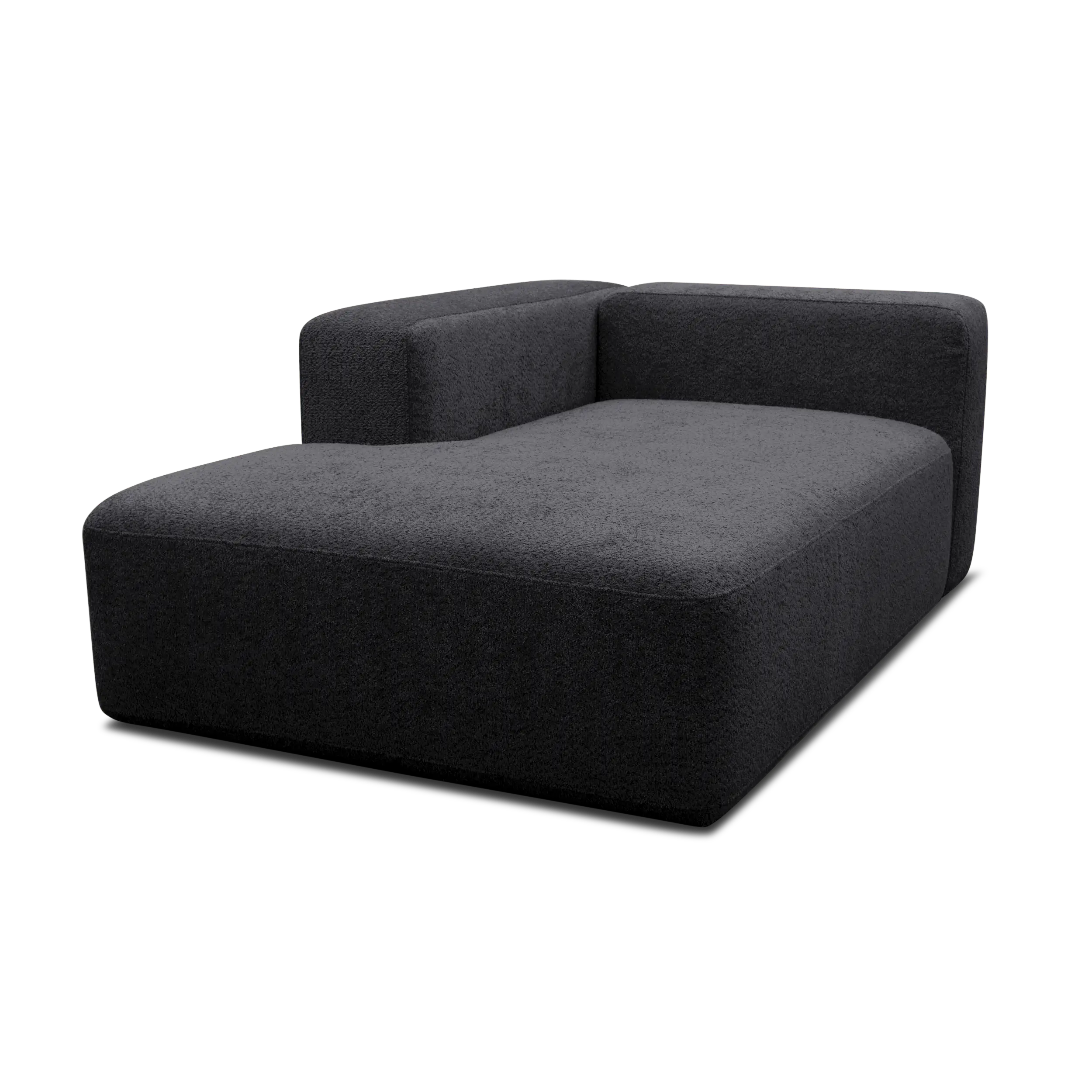 Longchair-Modul links, Schwarz