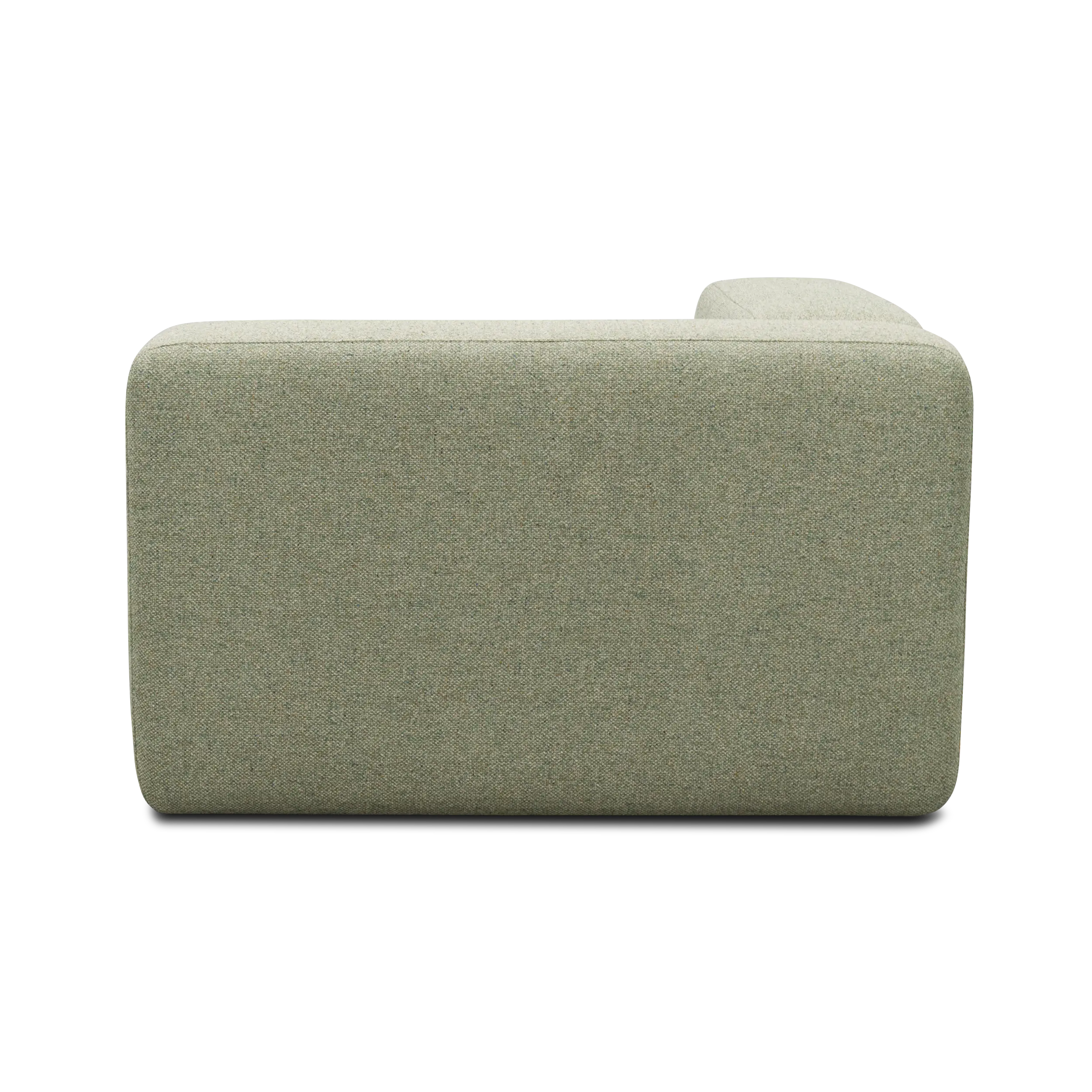 Eck-Modul, Armlehne rechts, Creme-Grün