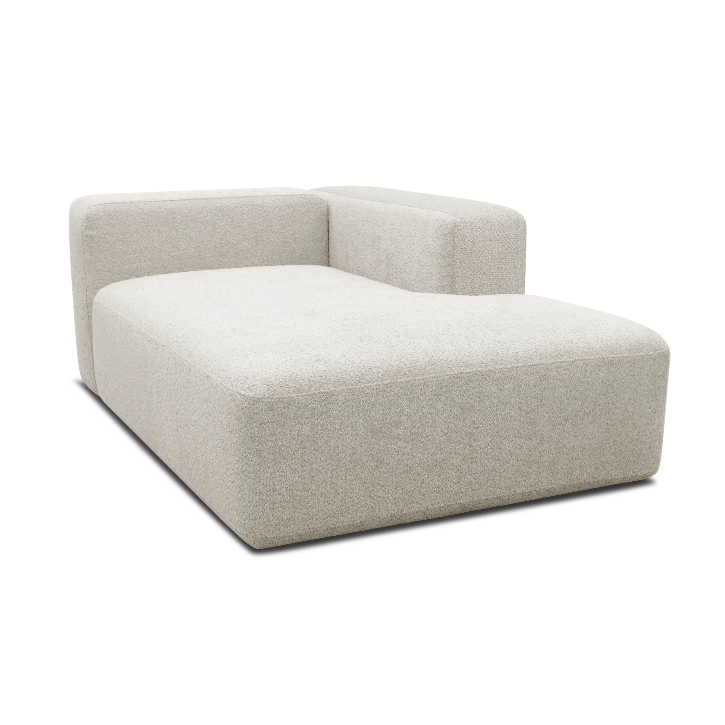 Longchair-Modul rechts, Creme