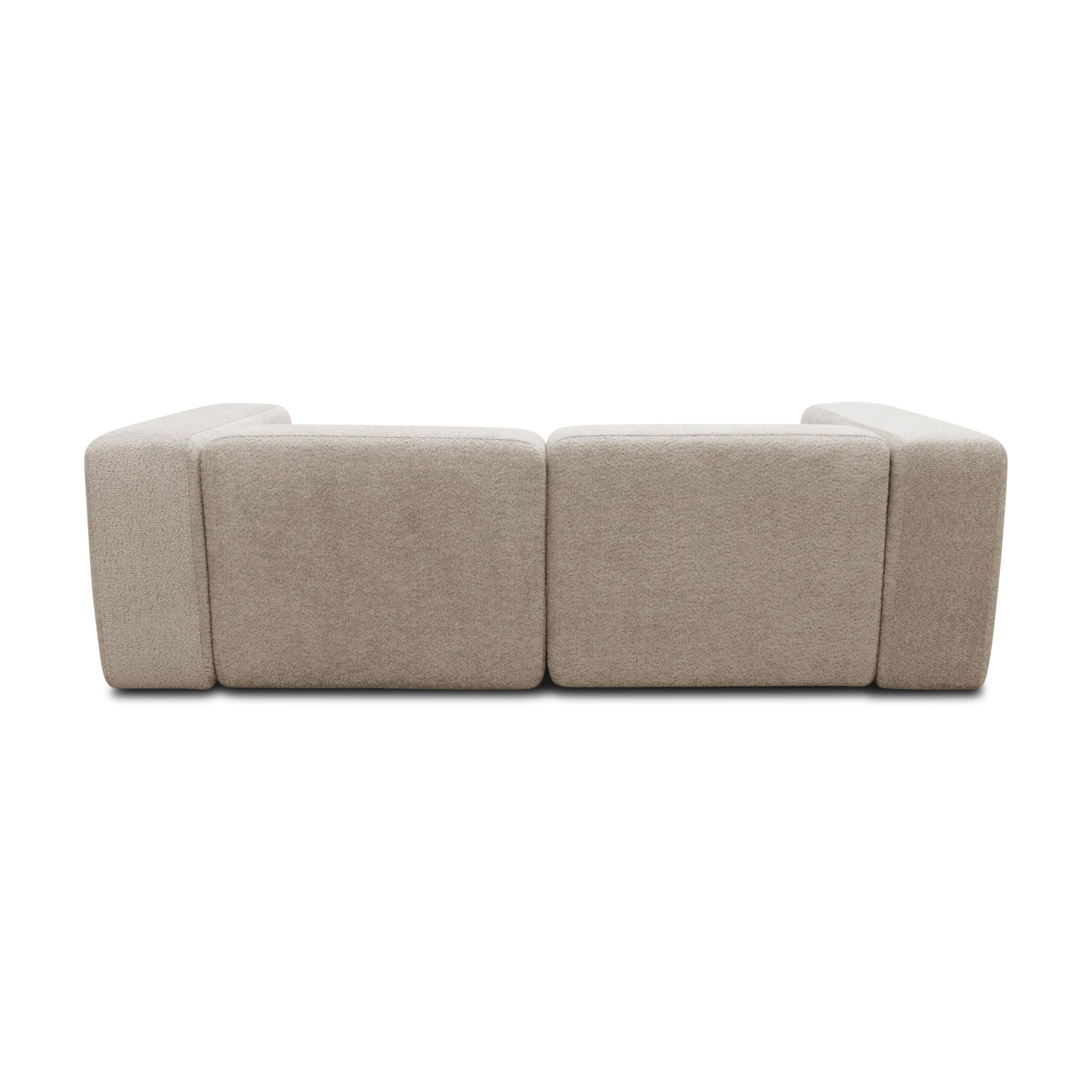 Ecksofa klein, Longchair links, Beige