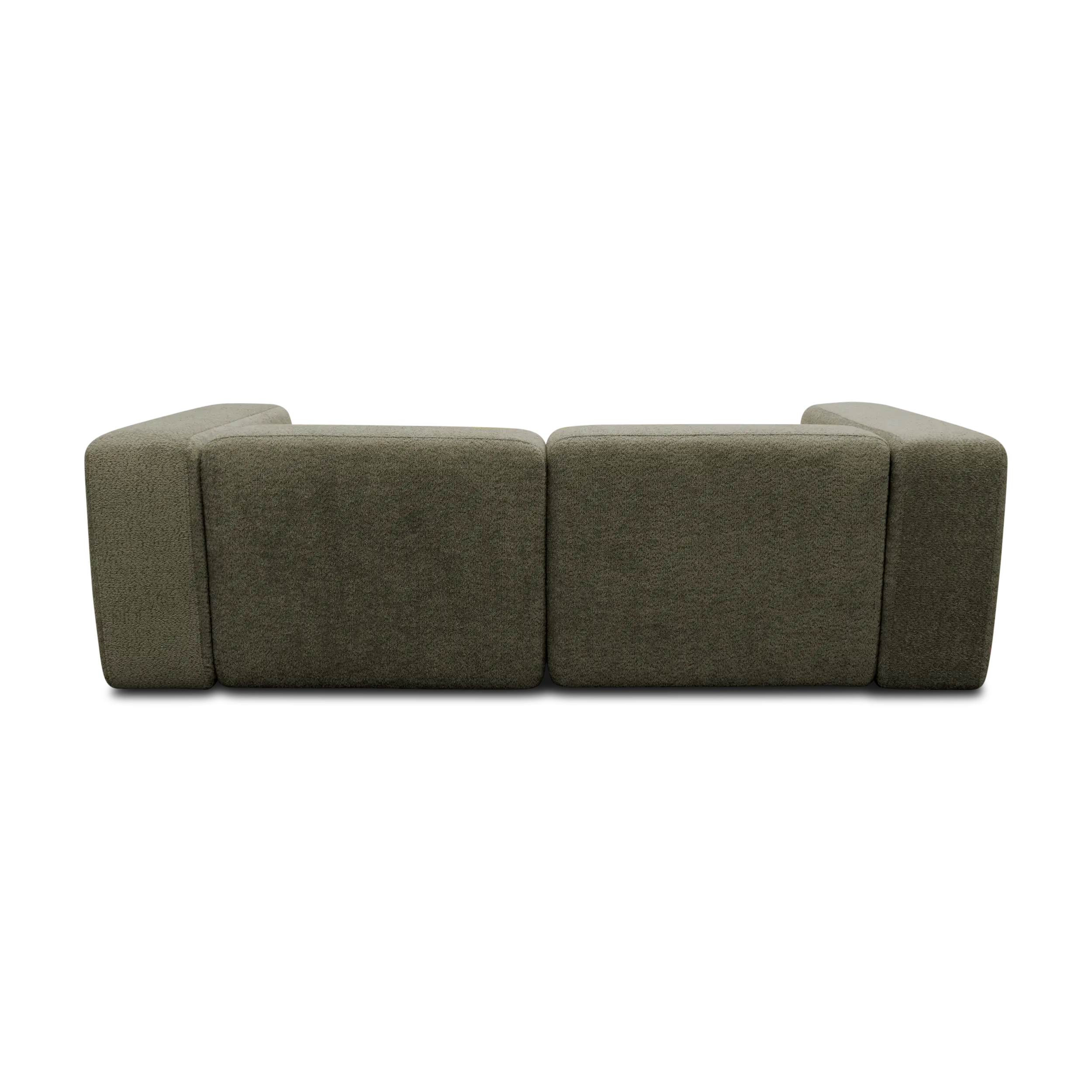 Ecksofa klein, Longchair links, Grün