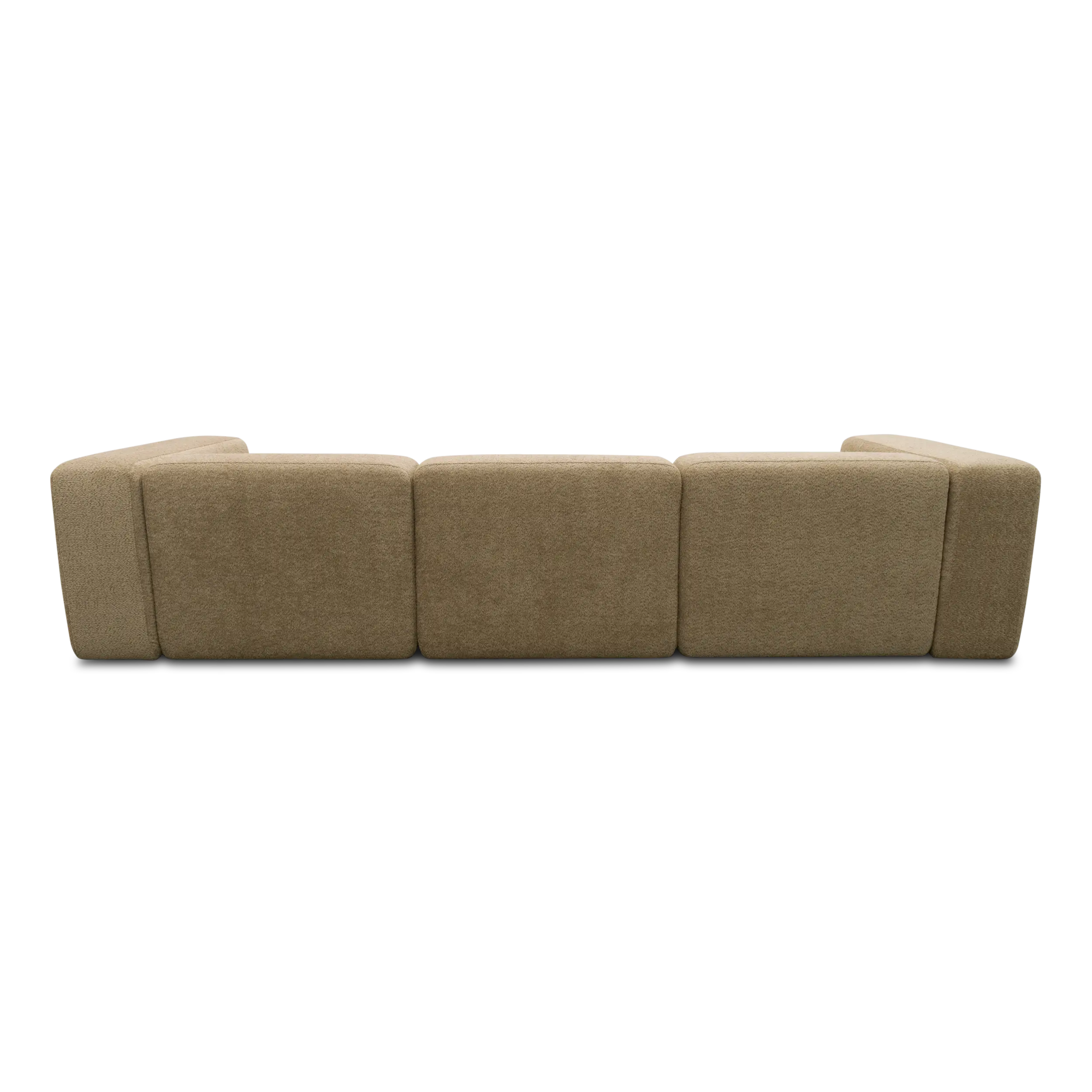 Ecksofa, Longchair links, Taupe