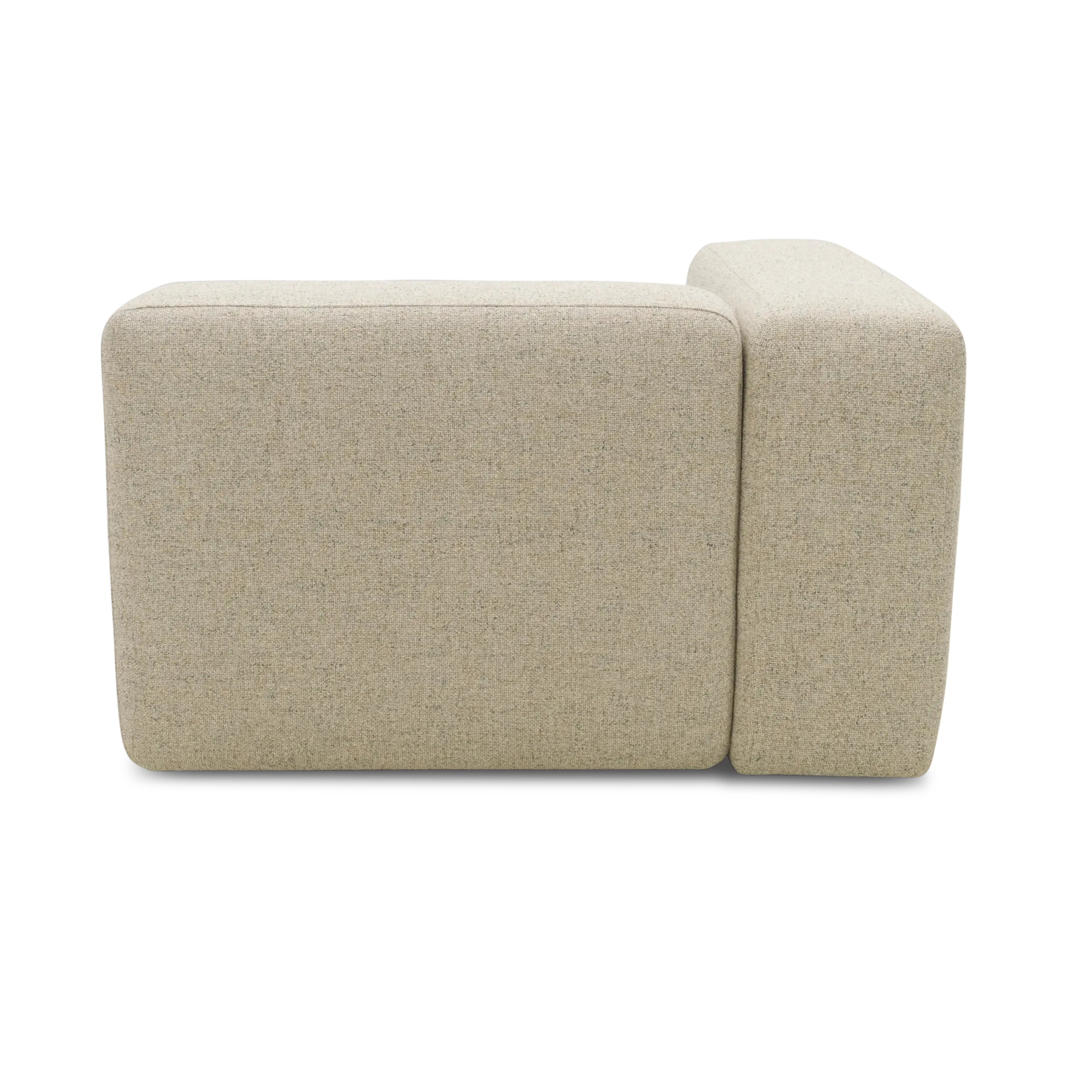 Longchair-Modul links, Beige-Petrol