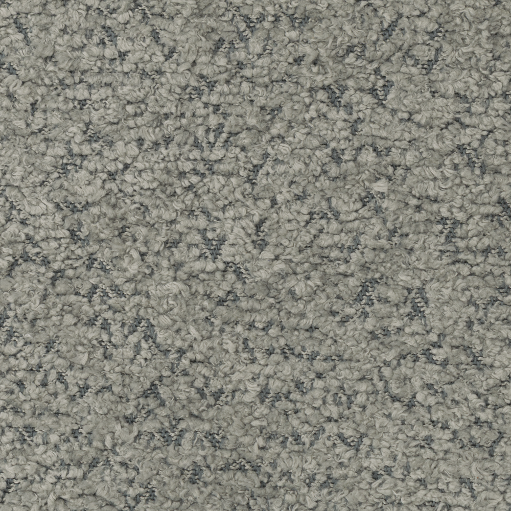 Stoffmuster Bouclé-Chenille, Grau