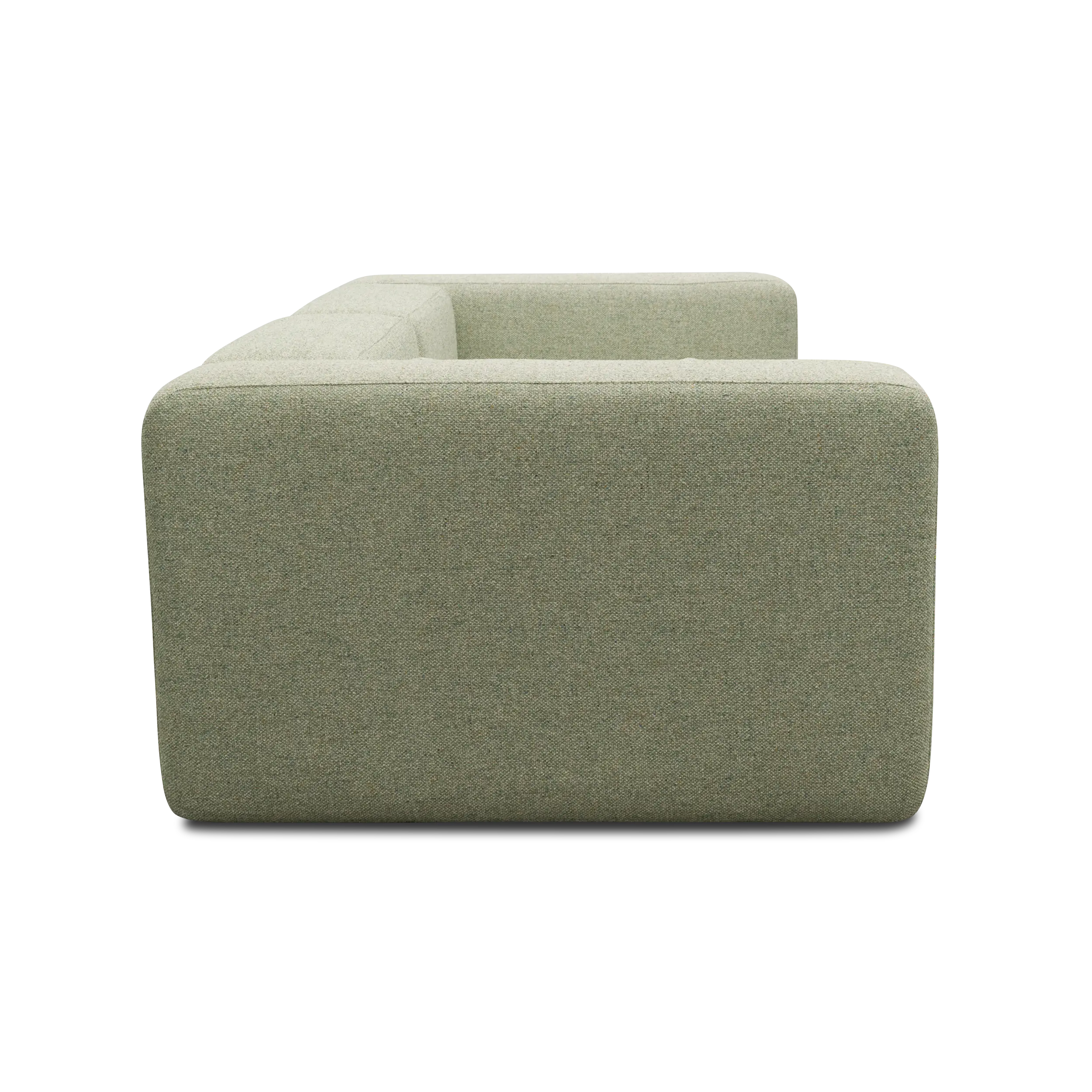 Modulsofa Vario, 2-Sitzer Sofa, Creme-Grün