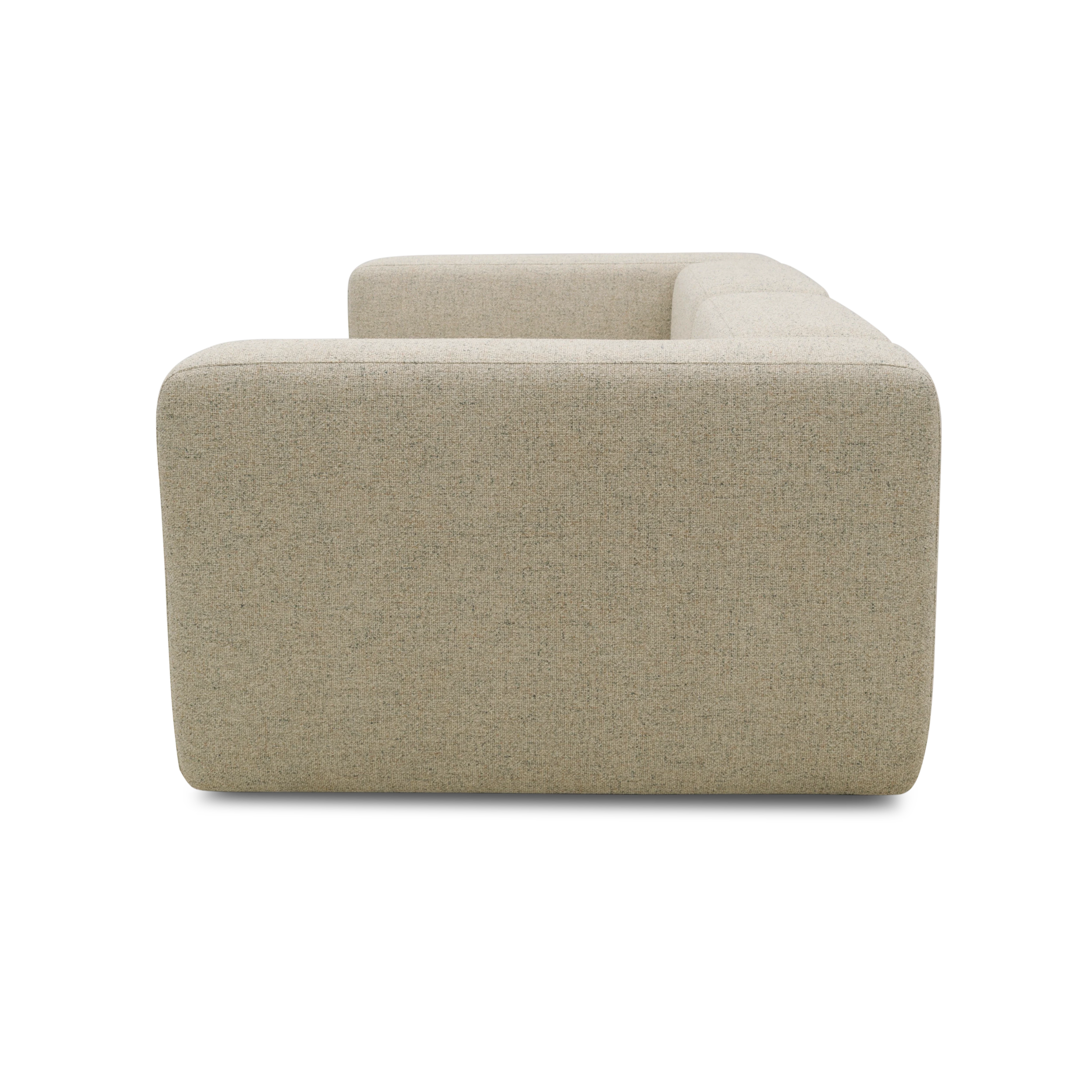 2-Sitzer Sofa, Beige-Petrol