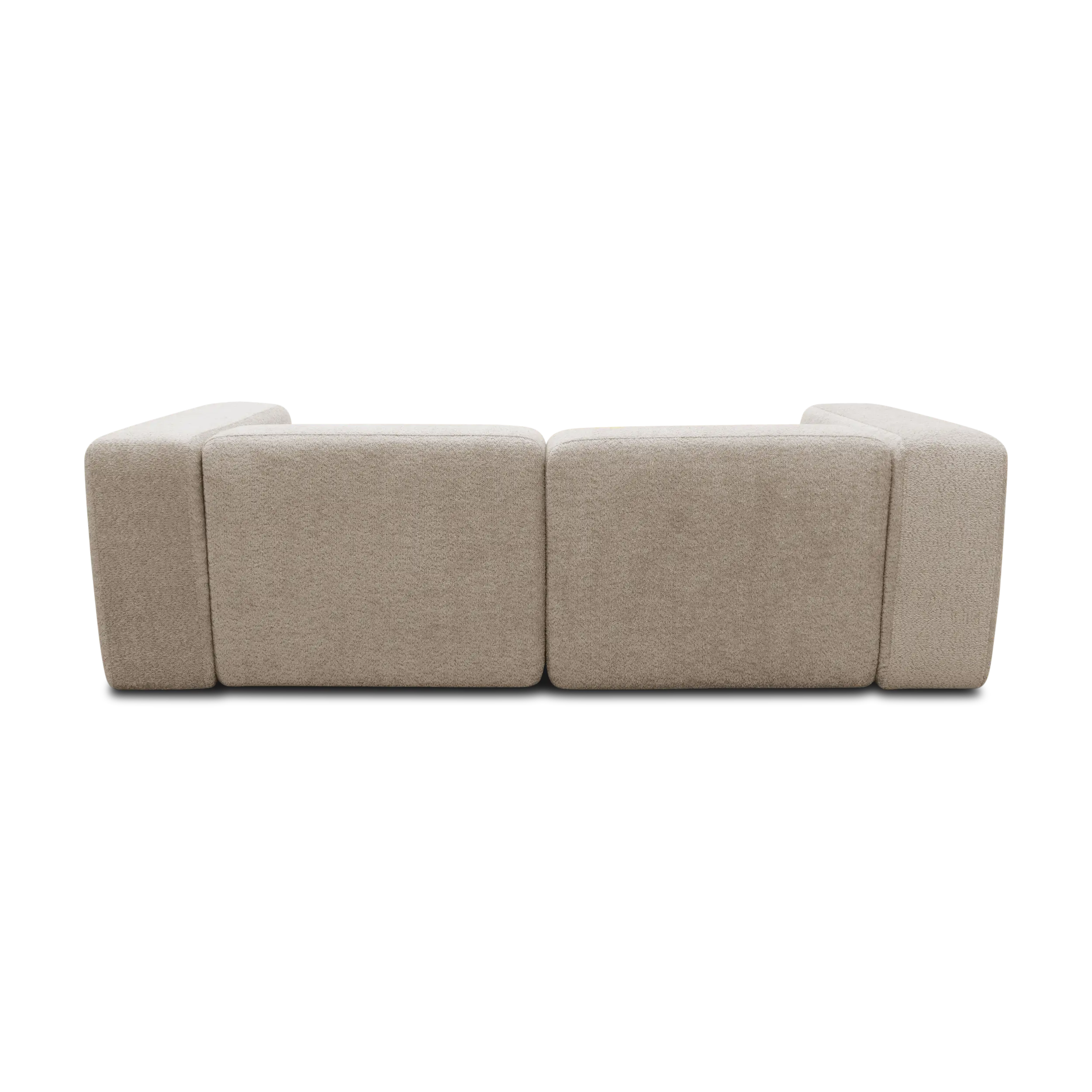 Ecksofa klein, Longchair rechts, Beige