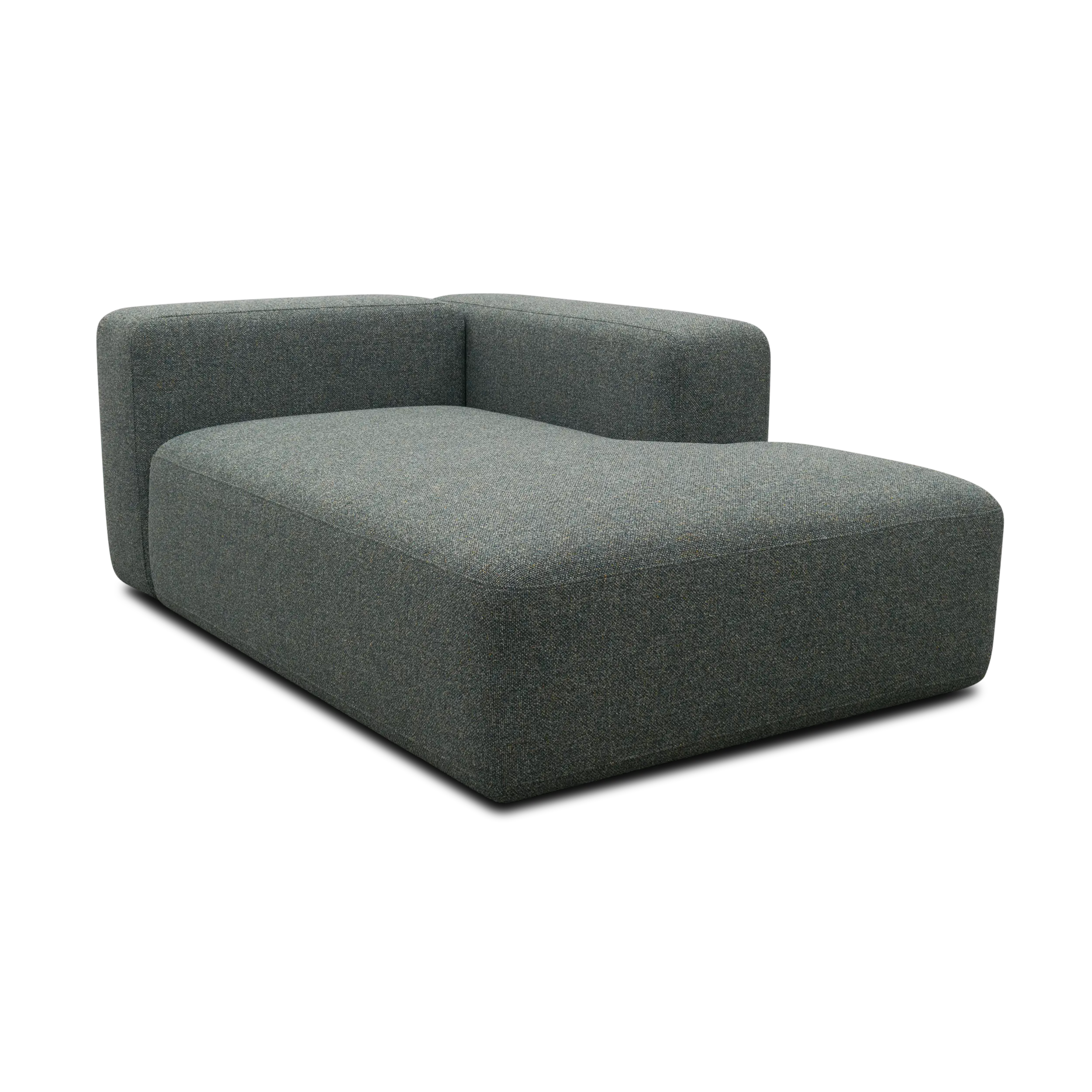 Longchair-Modul rechts, Blaugrau