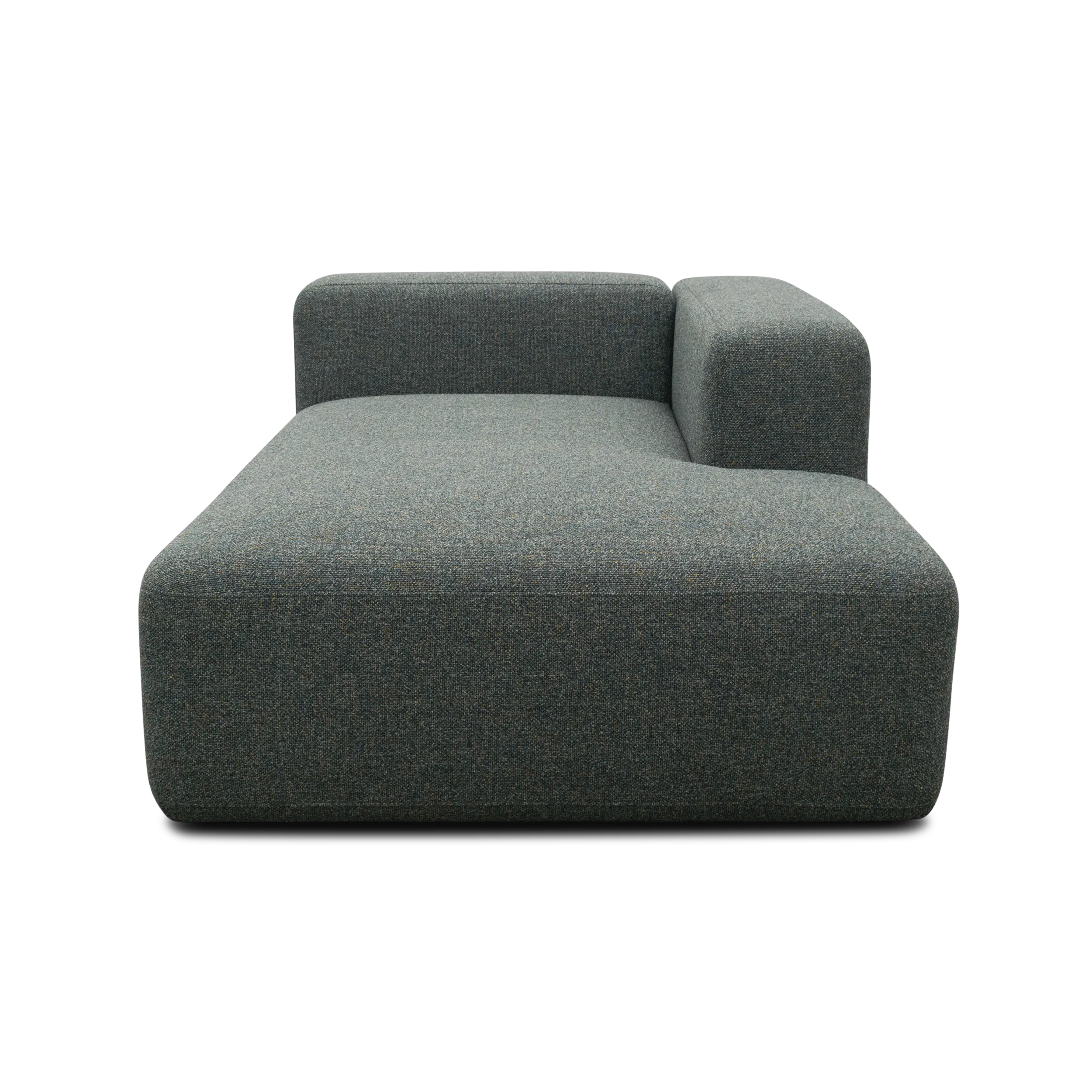 Longchair-Modul rechts, Blaugrau