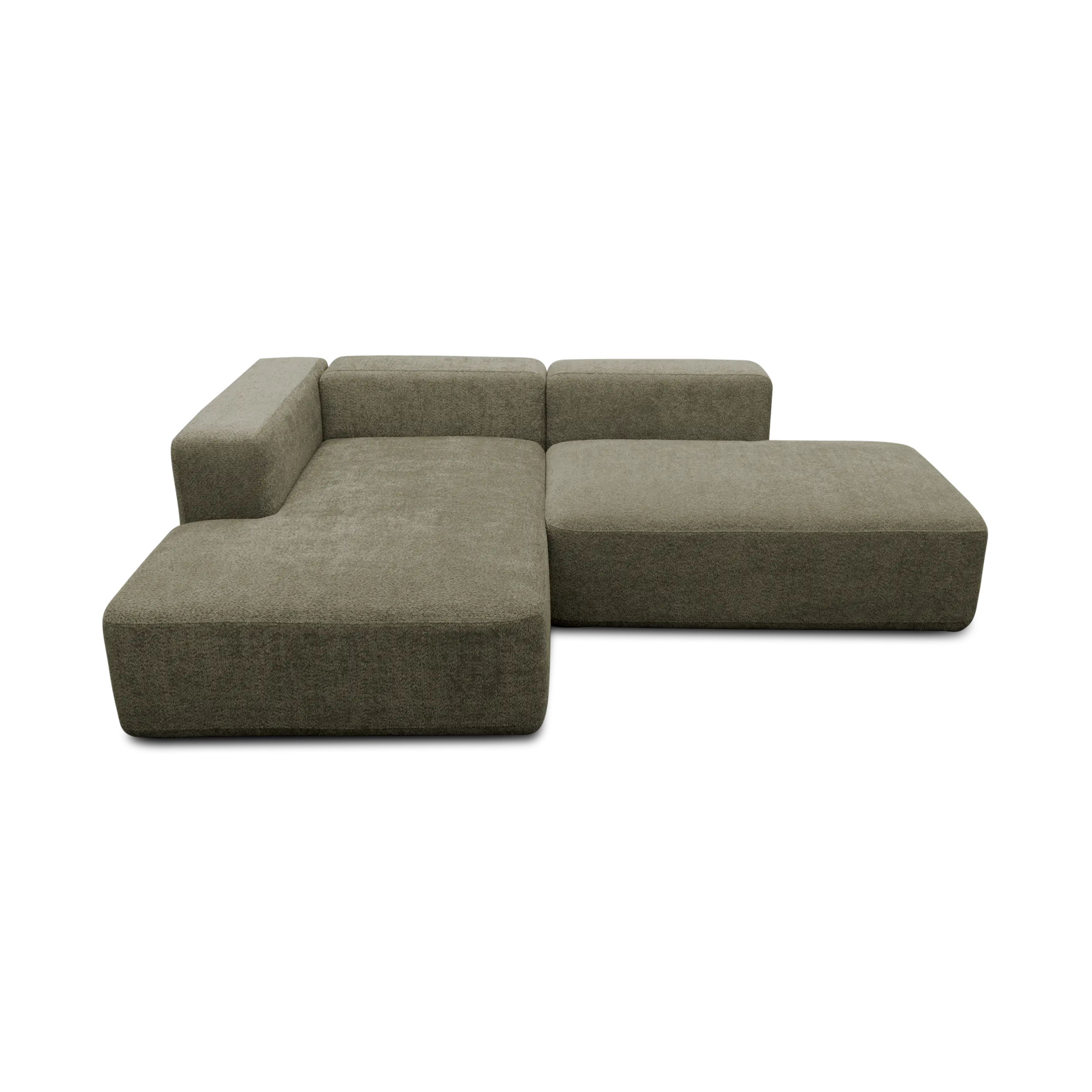 Ecksofa klein, offen, Grün