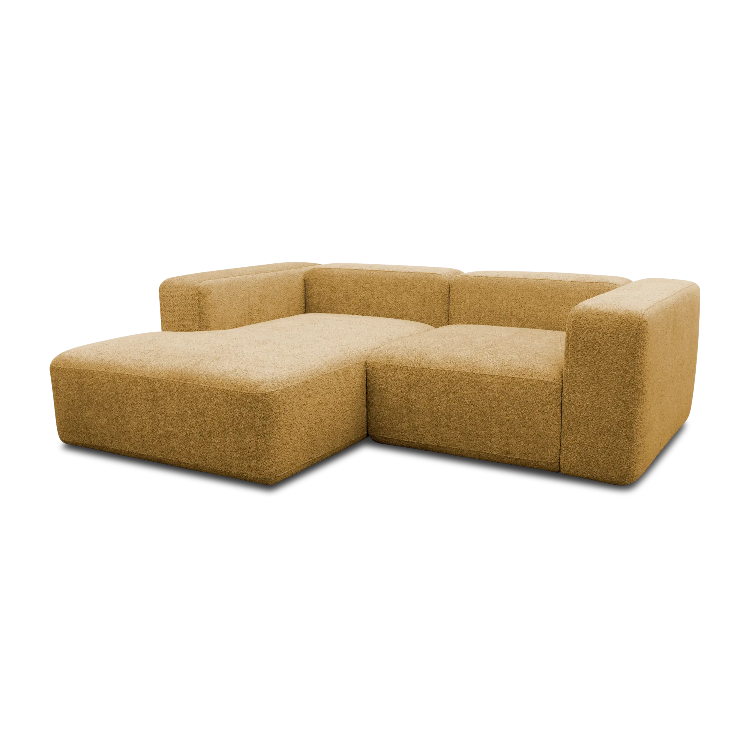 Ecksofa klein, Longchair links, Amber