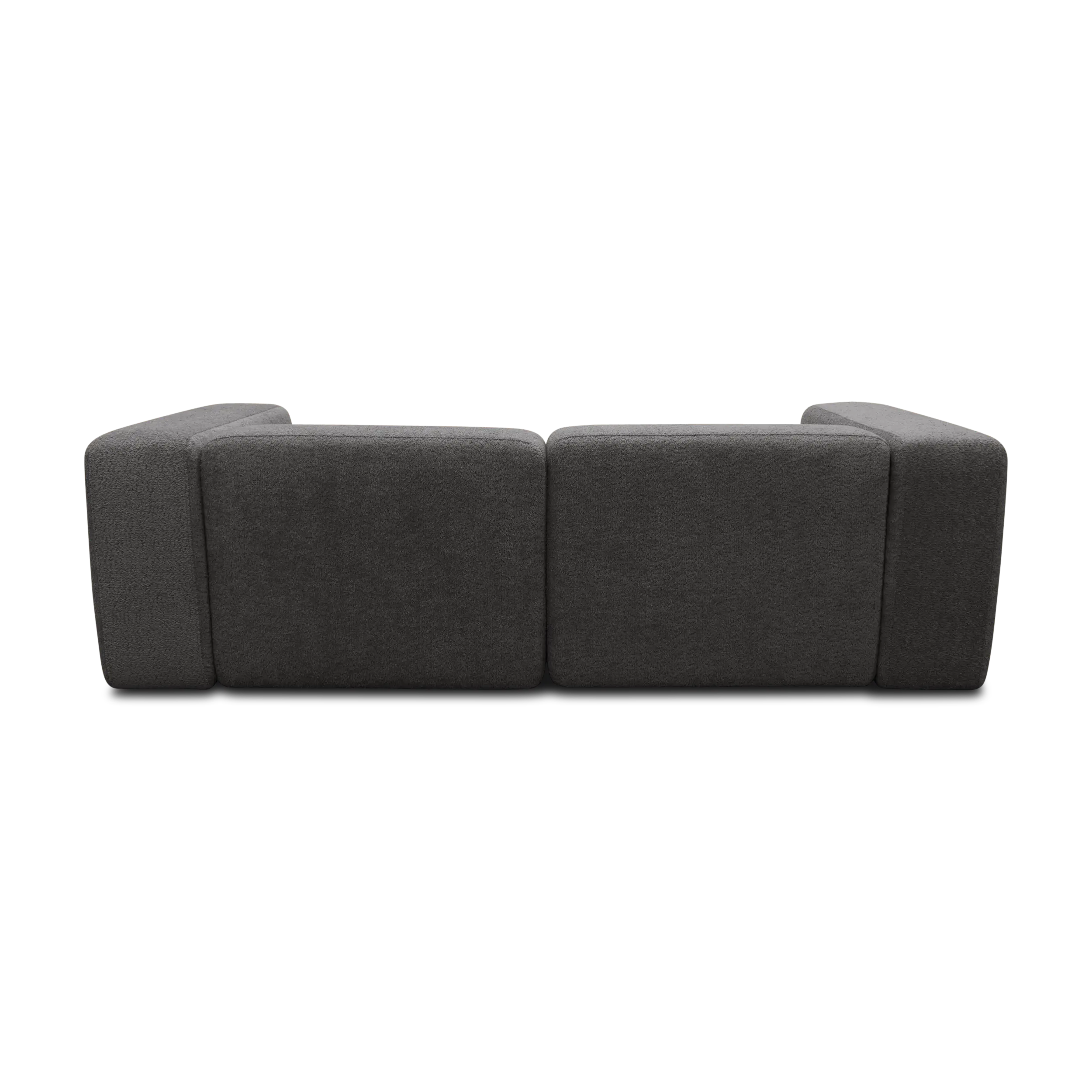 Ecksofa klein, Longchair links, Graphite