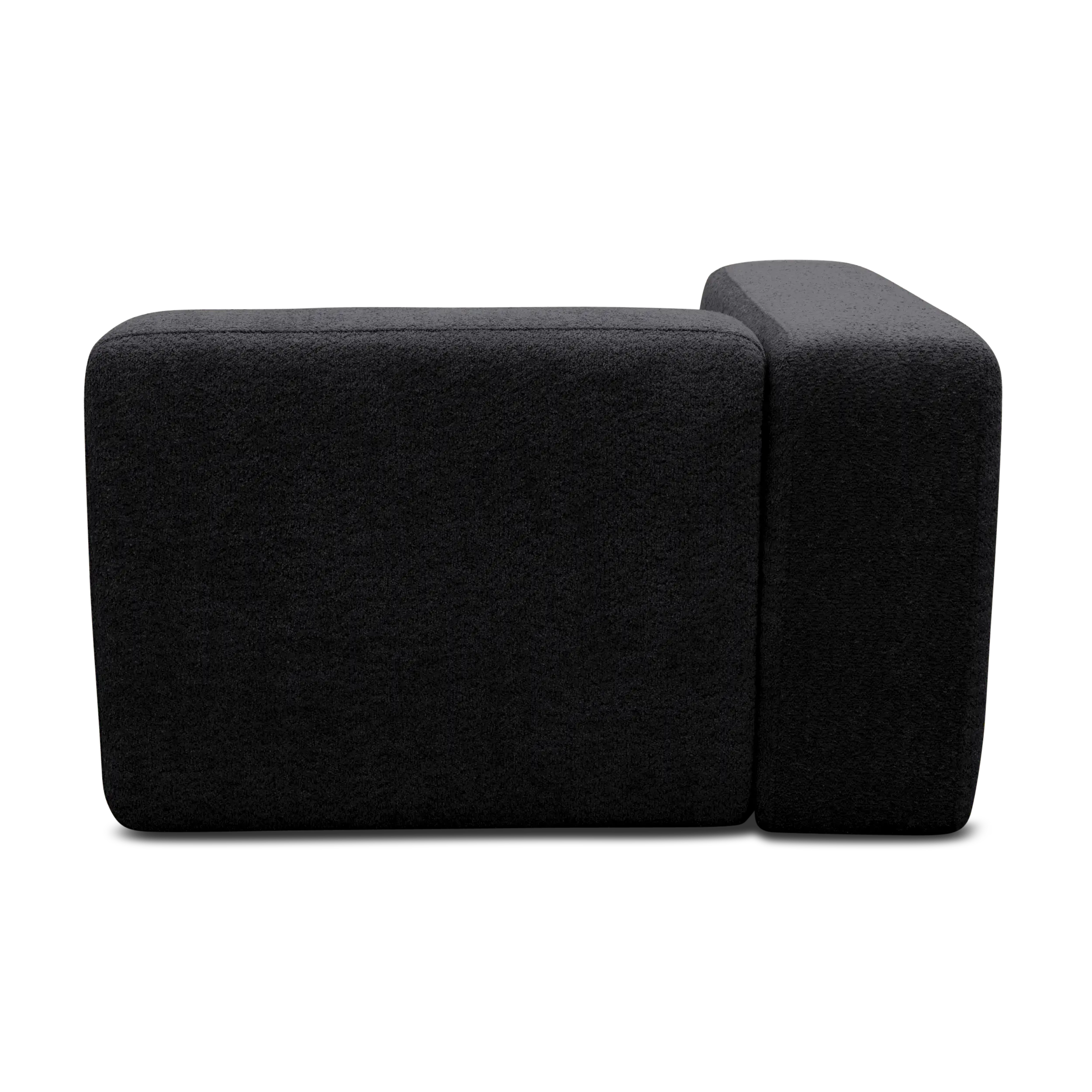 Longchair-Modul links, Schwarz