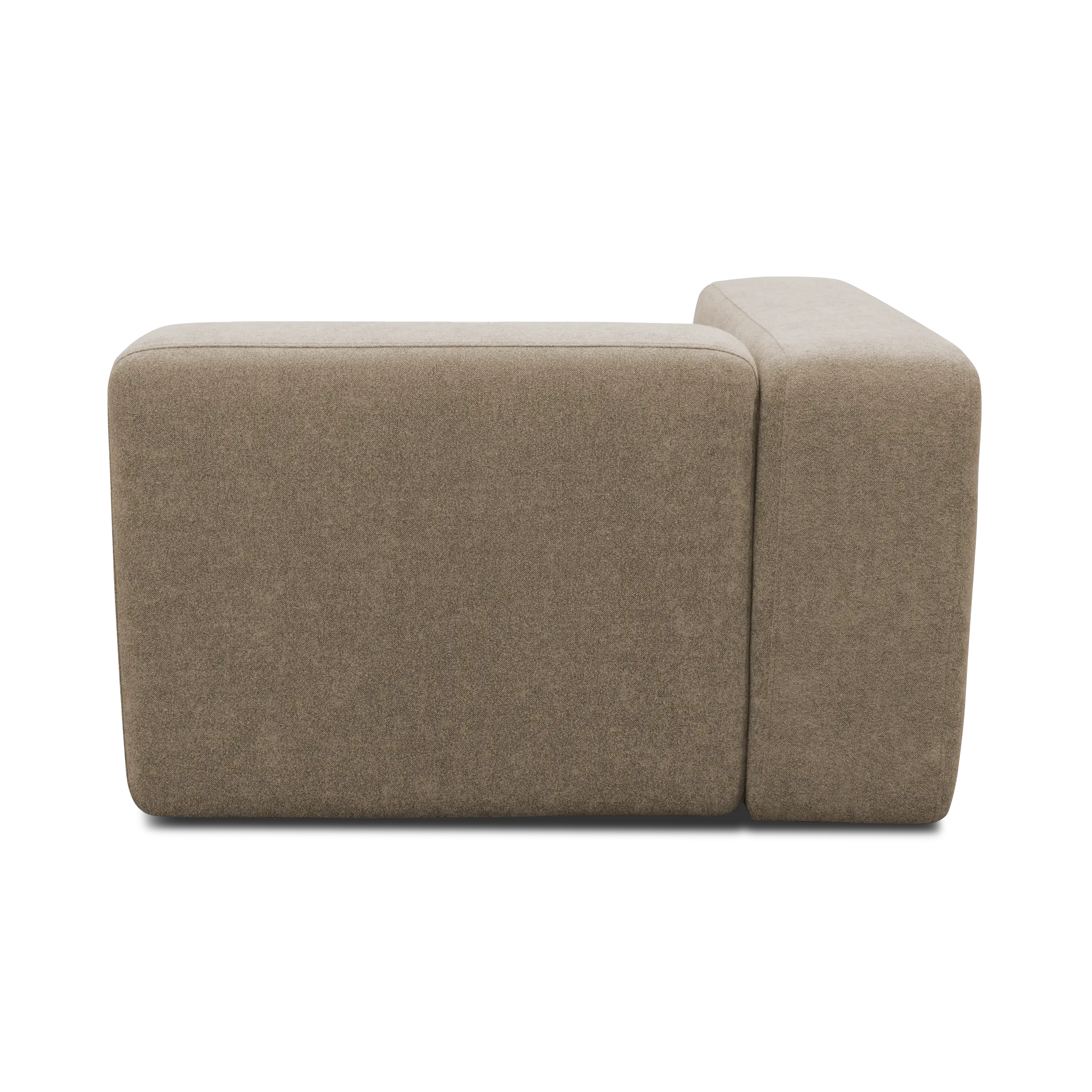 Longchair-Modul links, Taupe