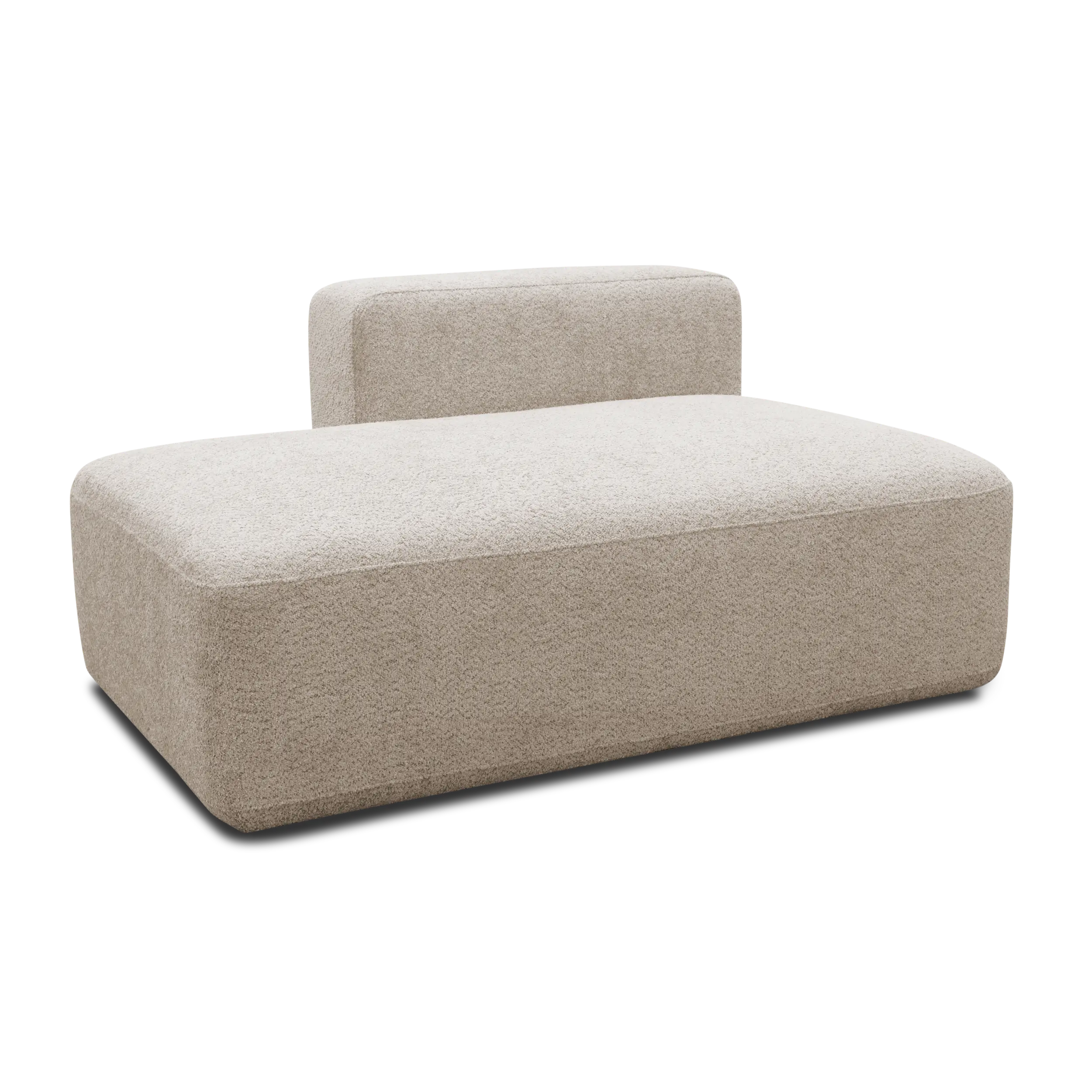 Ottomane-Modul links, Beige