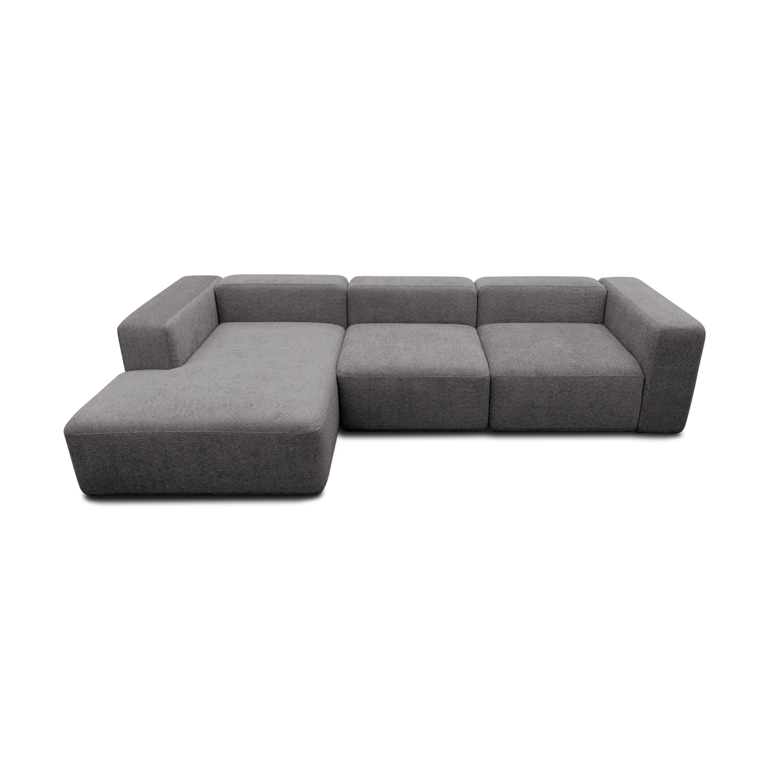 Ecksofa, Longchair links, Graphite