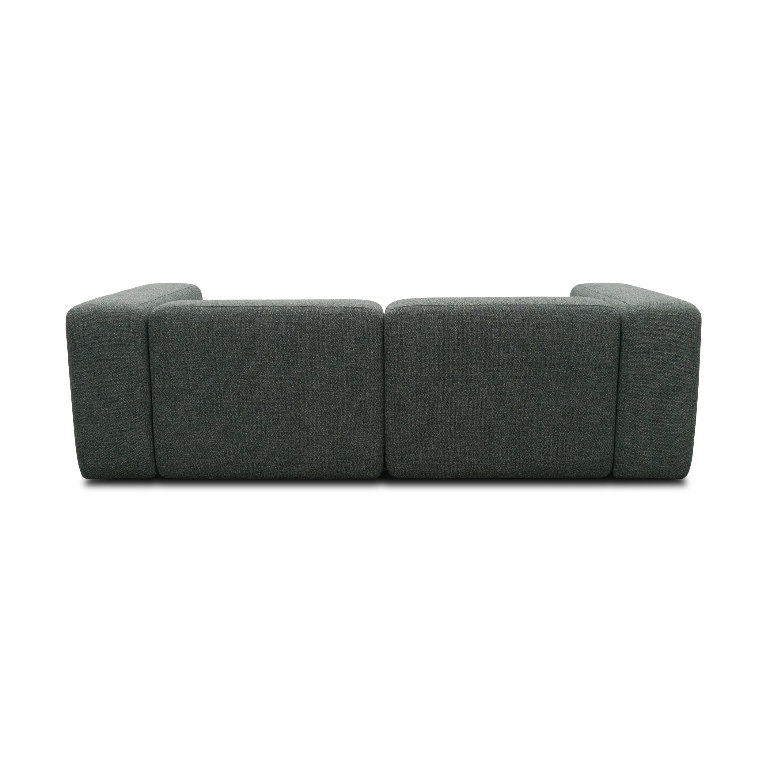 Modulsofa Vario, 2-Sitzer Sofa, Blaugrau