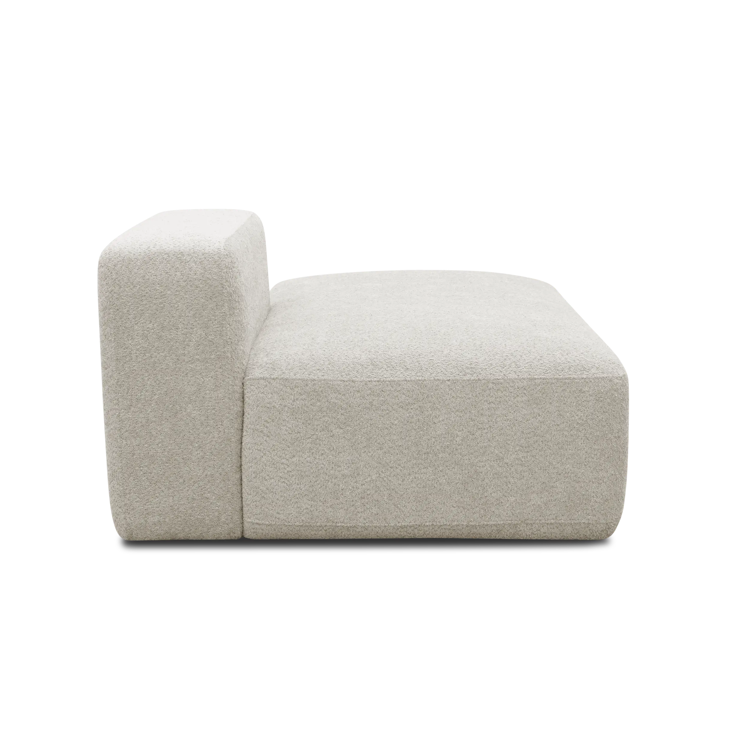Ottomane-Modul rechts, Creme