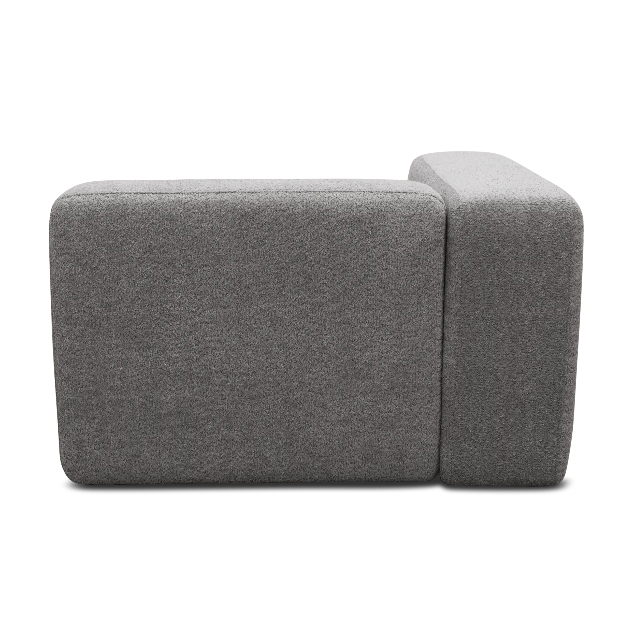 Longchair-Modul links, Grau