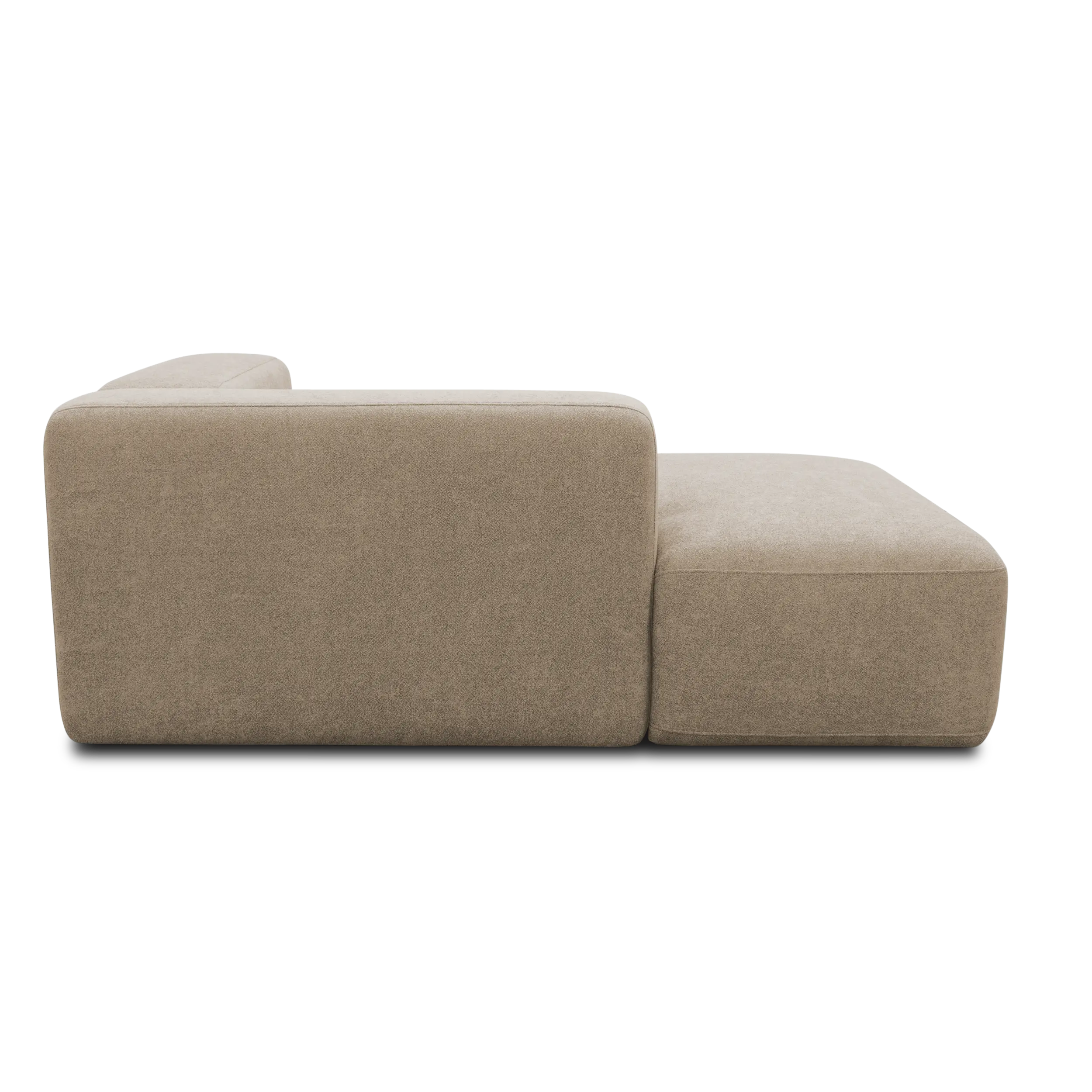 Longchair-Modul links, Taupe
