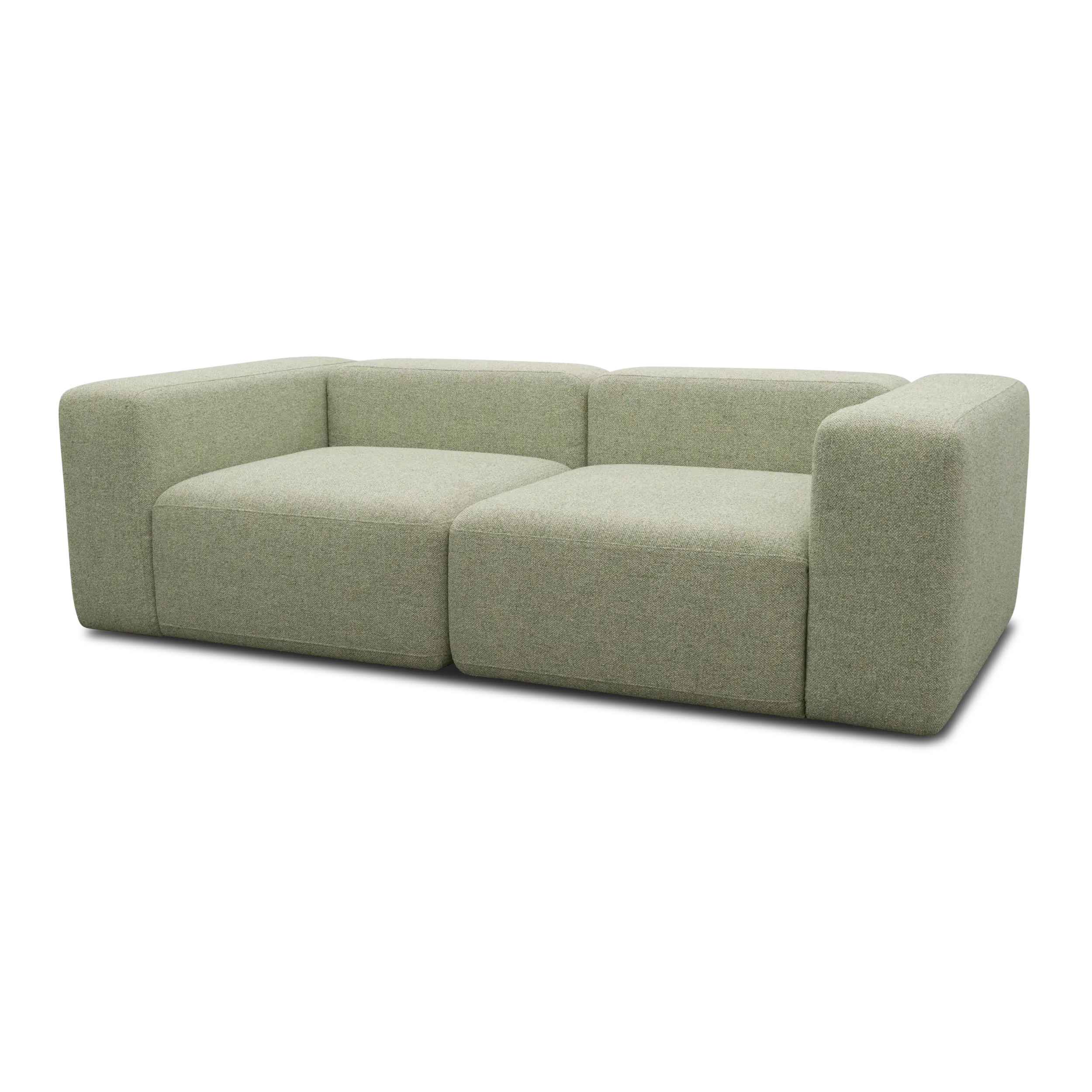 2-Sitzer Sofa, Creme-Grün