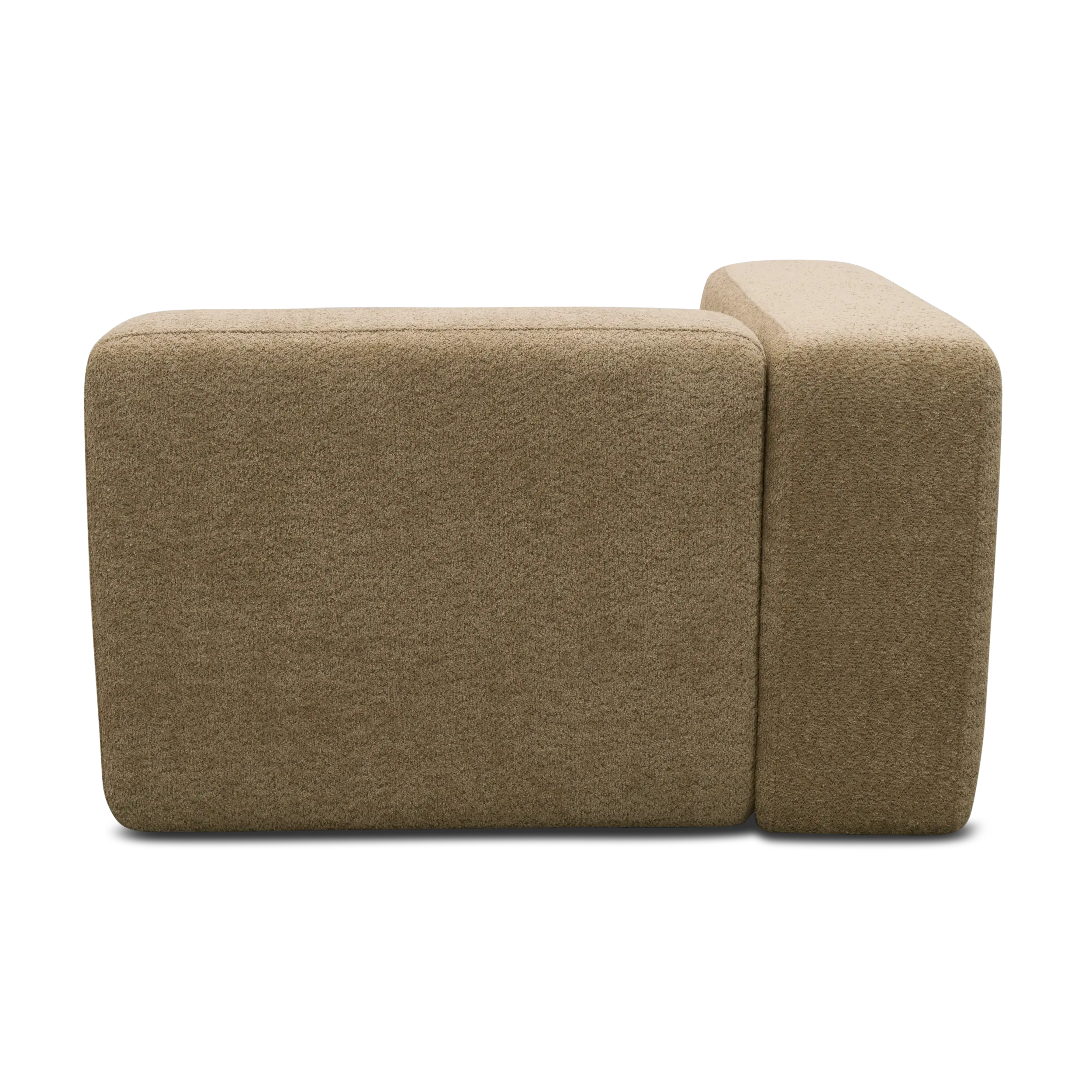 Longchair-Modul links, Taupe